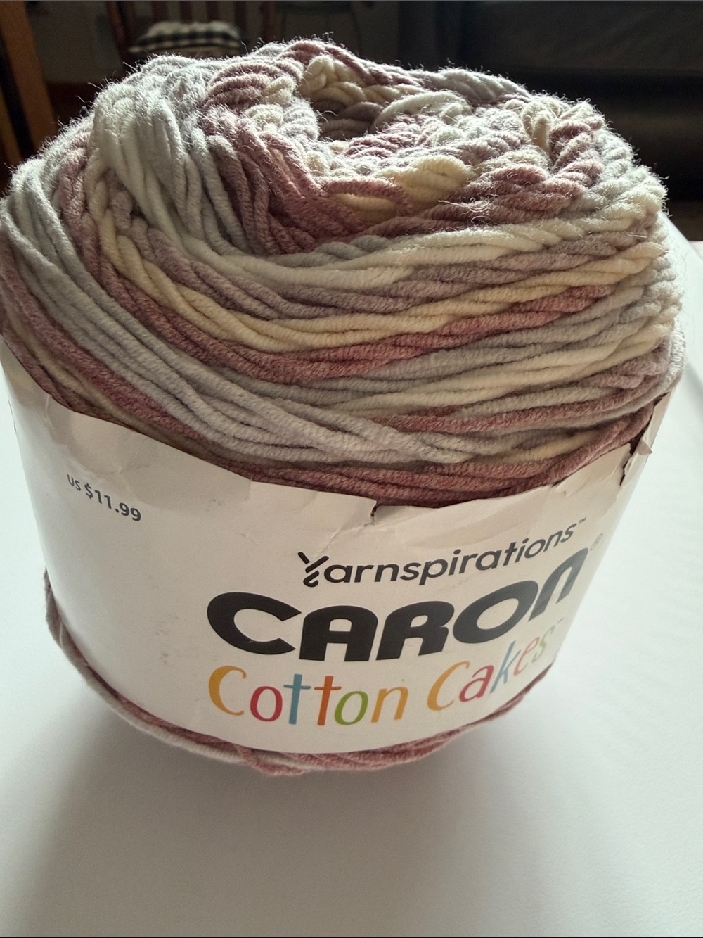 Caron cotton yarn cakes
